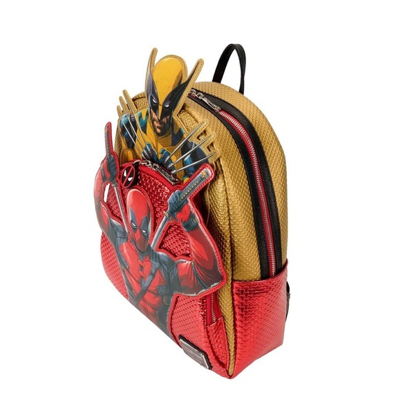 NWT Loungefly Deadpool Wolverine Marvel Iconic Backpack HTF main image 5